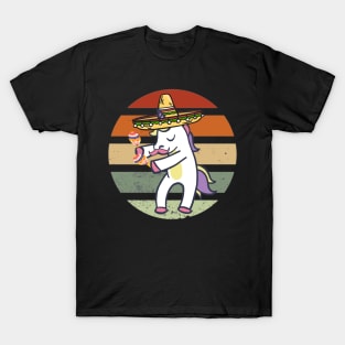 Unicorn Dancing Singing Mexican Spaniard T-Shirt